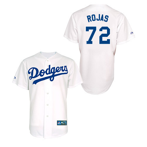 Miguel Rojas #72 Youth Baseball Jersey-L A Dodgers Authentic Home White MLB Jersey